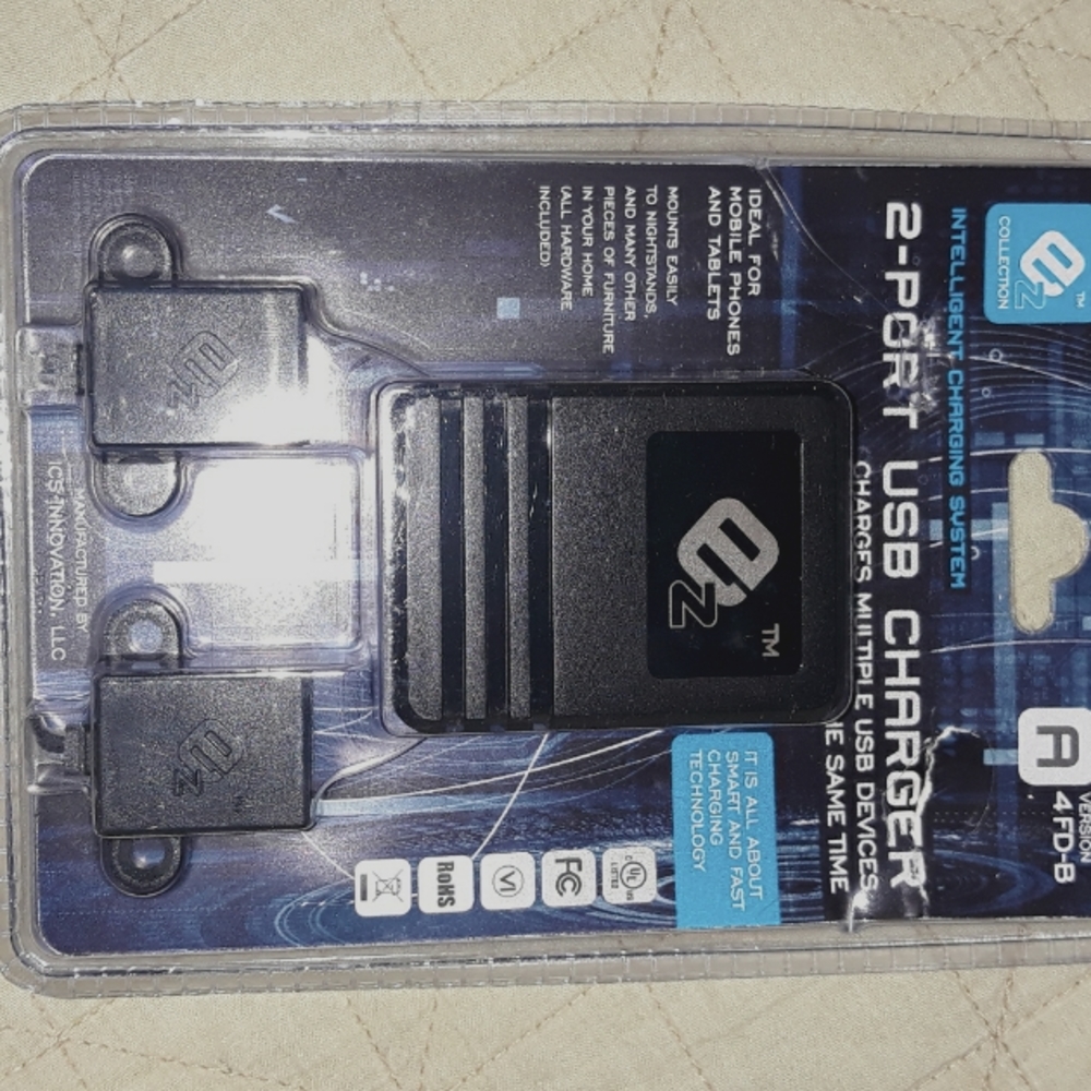EZ Collection 2-Port USB Charger